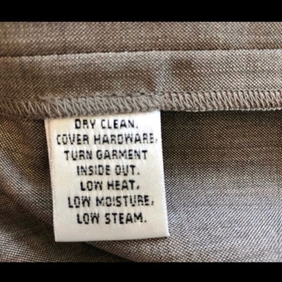 ST. JOHN NWOT LINEN MIX HIGH RISE BROWN PANTS S - Picture 5 of 5